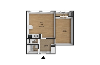 Prodej bytu 2+kk v osobním vlastnictví 47 m², Praha 9 - Černý Most