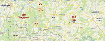 lokace obce - Prodej chaty / chalupy 178 m², Staré Město pod Landštejnem