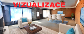 hlavní místnost - vizualizace - Prodej chaty / chalupy 178 m², Staré Město pod Landštejnem