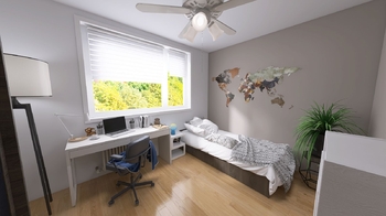 Vizualizace pokoj 1 - Prodej bytu 4+1 v osobním vlastnictví 102 m², Kroměříž