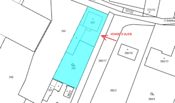 Katastrální snímek - Prodej domu 151 m², Lužná