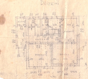 Půdorys patro - Prodej domu 151 m², Lužná