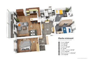 Prodej bytu 4+kk v osobním vlastnictví 86 m², Praha 5 - Stodůlky