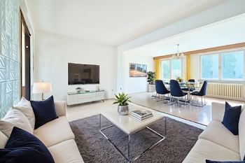 vizualizace obývací pokoj - Prodej domu 152 m², Hradec Králové