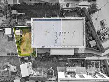 vyznačení zahrady - Prodej bytu 3+kk v osobním vlastnictví 78 m², Mníšek pod Brdy