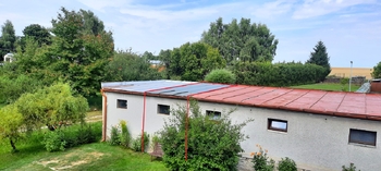 zadní pohled - Prodej garáže 19 m², Slavonice