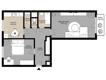 Prodej bytu 2+1 v osobním vlastnictví 61 m², Plzeň