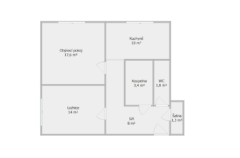 Pronájem bytu 2+1 v osobním vlastnictví 64 m², Moravské Budějovice