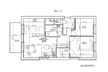 Pronájem nového bytu 3+kk, Vochov_Michal Bláha Reality - Pronájem bytu 3+kk v osobním vlastnictví 77 m², Vochov
