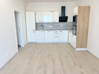 Obývací místnost s kuchyní - Pronájem bytu 3+kk v osobním vlastnictví 83 m², Brandýs nad Labem-Stará Boleslav