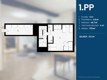Prodej ubytovacího zařízení 1245 m², Lešany