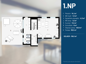 Prodej ubytovacího zařízení 1245 m², Lešany