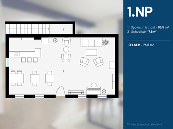 Prodej ubytovacího zařízení 1245 m², Lešany