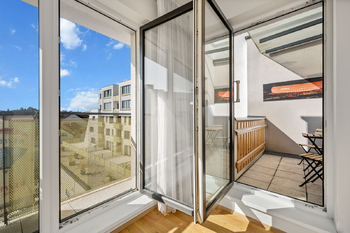 dvě terasy - Prodej bytu 3+kk v osobním vlastnictví 82 m², České Budějovice