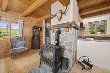 hlavní místnost s kuchyní - Prodej chaty / chalupy 116 m², Horní Dvořiště