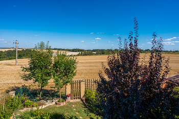 výhled směr zahrada - Prodej domu 128 m², Stehelčeves