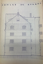 Boční pohled na dům - archív ST. Ú. - Prodej nájemního domu 1096 m², Ústí nad Labem