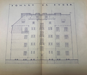 Pohled na BD z  pozemku za domem - archív ST. Ú. - Prodej nájemního domu 1096 m², Ústí nad Labem
