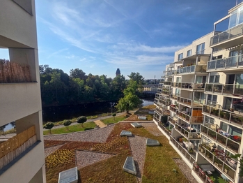 výhled z terasy - Prodej bytu 3+kk v osobním vlastnictví 94 m², České Budějovice
