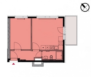 Pronájem bytu 2+kk v osobním vlastnictví 40 m², Horoměřice