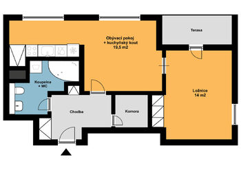 Prodej bytu 2+kk v osobním vlastnictví 51 m², Praha 3 - Žižkov