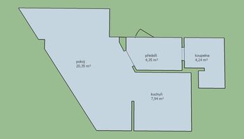Pronájem bytu 1+kk v osobním vlastnictví 39 m², Plzeň
