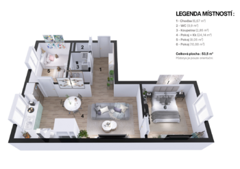 Prodej bytu 3+kk v osobním vlastnictví 54 m², Ostrava