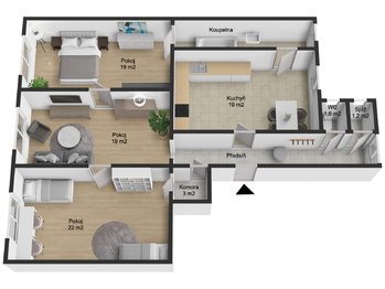 Prodej bytu 3+1 v družstevním vlastnictví 110 m², Plzeň