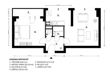 Prodej bytu 2+kk v osobním vlastnictví 55 m², Mladá Boleslav