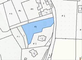 katastrální mapa - Prodej pozemku 1550 m², Praha 5 - Lochkov