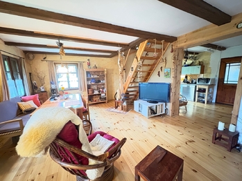 Obývací pokoj - Prodej chaty / chalupy 134 m², Rybniště
