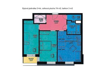 Pronájem bytu 3+kk v osobním vlastnictví 74 m², Poděbrady