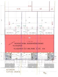 Výkres situace - Prodej domu 132 m², Vlasatice