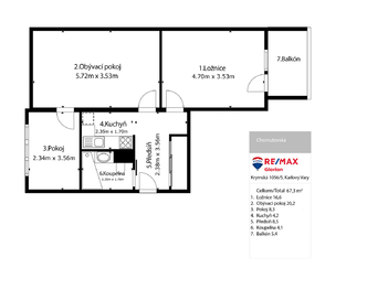 Prodej bytu 3+1 v osobním vlastnictví 60 m², Karlovy Vary