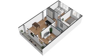 Pronájem bytu 3+1 v osobním vlastnictví 68 m², Praha 4 - Nusle