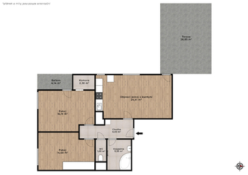 Pronájem bytu 3+kk v osobním vlastnictví 106 m², Praha 10 - Uhříněves