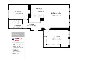 Prodej bytu 3+kk v osobním vlastnictví 66 m², Karlovy Vary