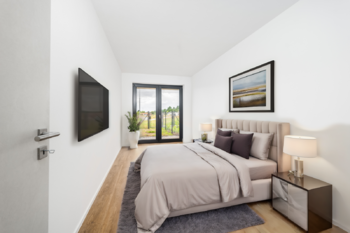 Vizualizace - ložnice - Pronájem bytu 2+kk v osobním vlastnictví 60 m², Hluboká nad Vltavou