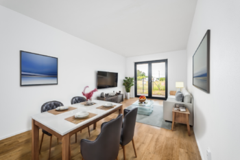 Vizualizace - obývák - Pronájem bytu 2+kk v osobním vlastnictví 60 m², Hluboká nad Vltavou 