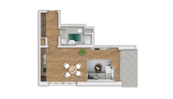 Prodej bytu 1+kk v osobním vlastnictví 49 m², Liberec