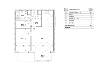 Pronájem bytu 2+kk v osobním vlastnictví 58 m², Praha 10 - Horní Měcholupy