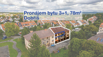 Pronájem bytu 3+1 v osobním vlastnictví 87 m², Dobříš