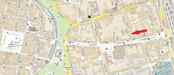 mapa - Pronájem obchodních prostor 126 m², České Budějovice