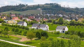 pohled na RD 1 až 4 - Prodej domu 151 m², Lysice