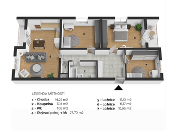 Prodej bytu 4+kk v osobním vlastnictví 98 m², Český Brod