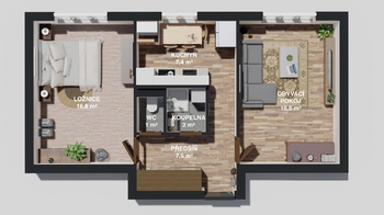 Prodej bytu 2+1 v družstevním vlastnictví 53 m², Ostrava