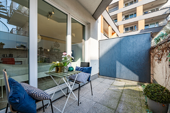 Terasa - Pronájem bytu 1+kk v osobním vlastnictví 13147 m², Praha 10 - Vršovice