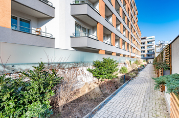 Budova z venku  - Pronájem bytu 1+kk v osobním vlastnictví 13147 m², Praha 10 - Vršovice