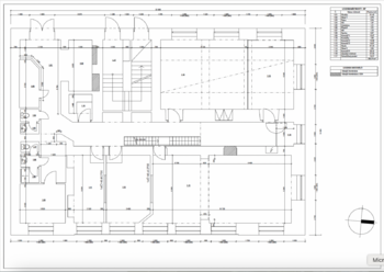 1.NP skutečný stav - Pronájem kancelářských prostor 563 m², Plzeň
