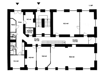 Pronájem kancelářských prostor 563 m², Plzeň